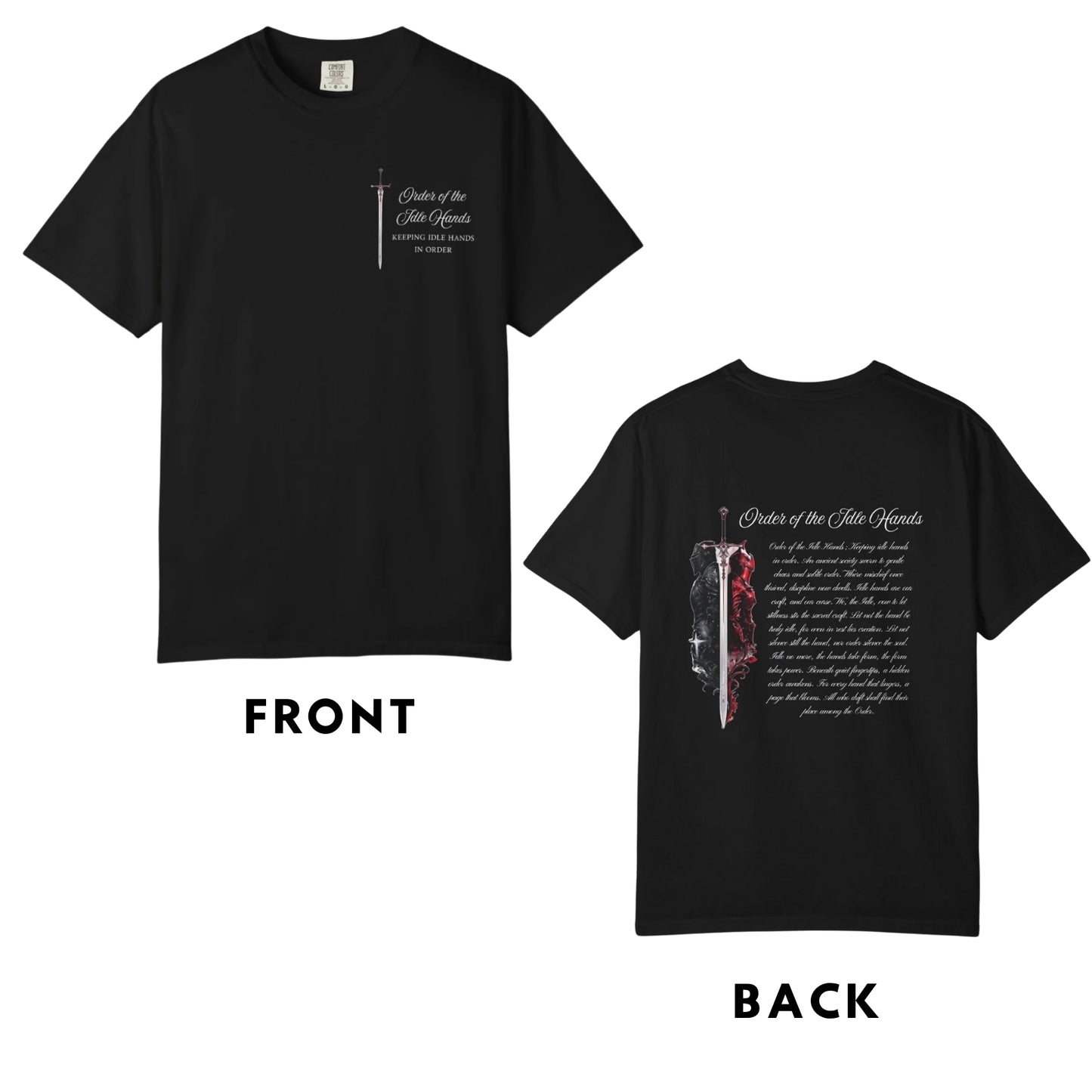 Order of the Idle Hands T-shirt 2