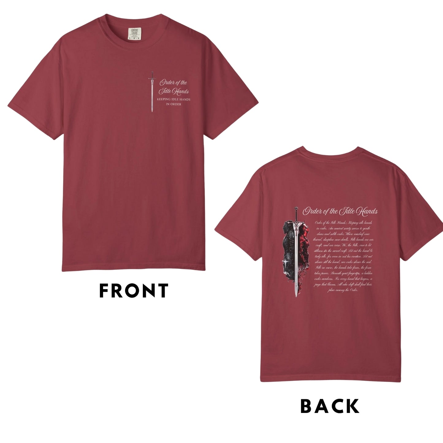 Order of the Idle Hands T-shirt 2