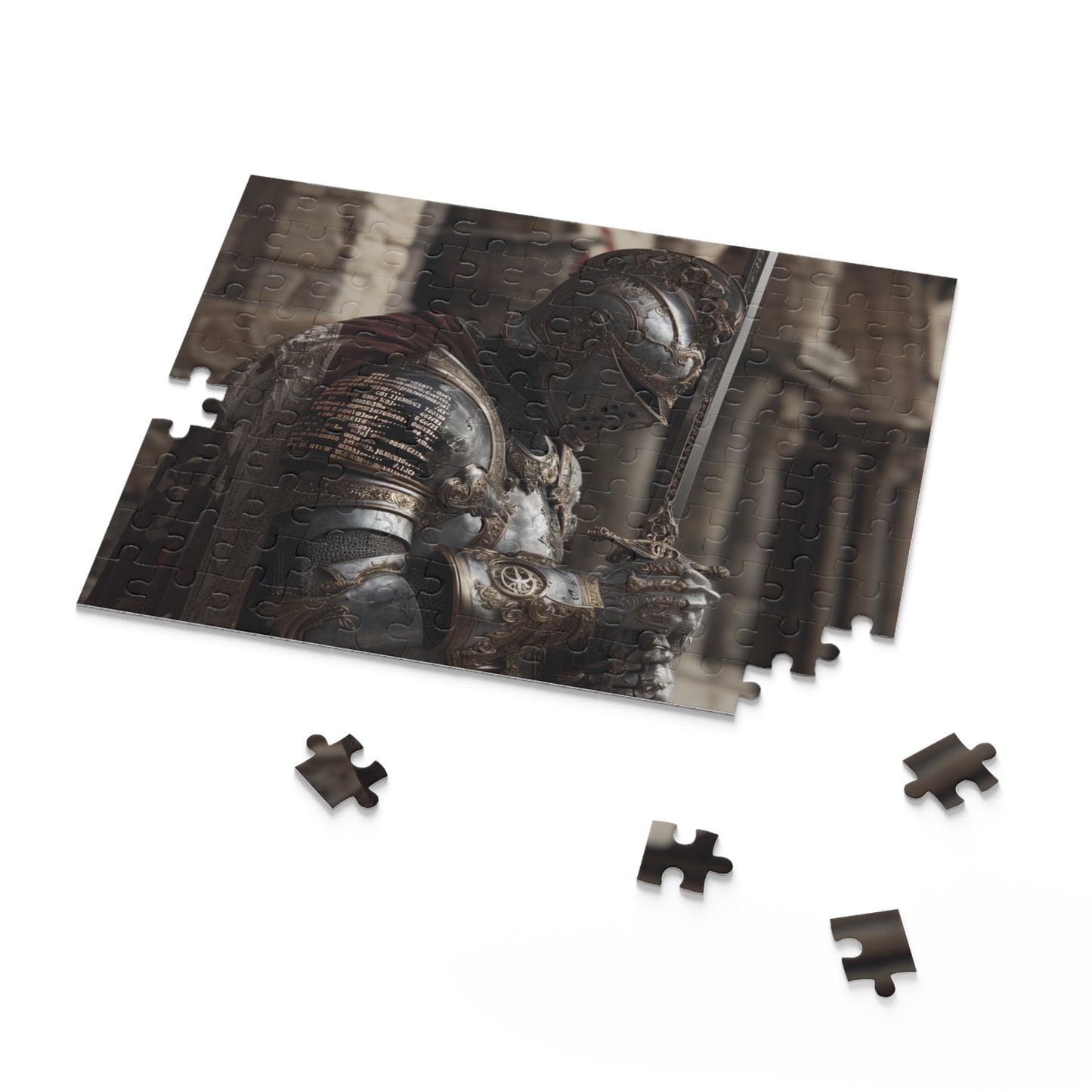 Knight-Themed Puzzle for Adults, 120, 252, 500-Piece Jigsaw, Perfect for Gifting, Game Night, Home Decor, History Lovers