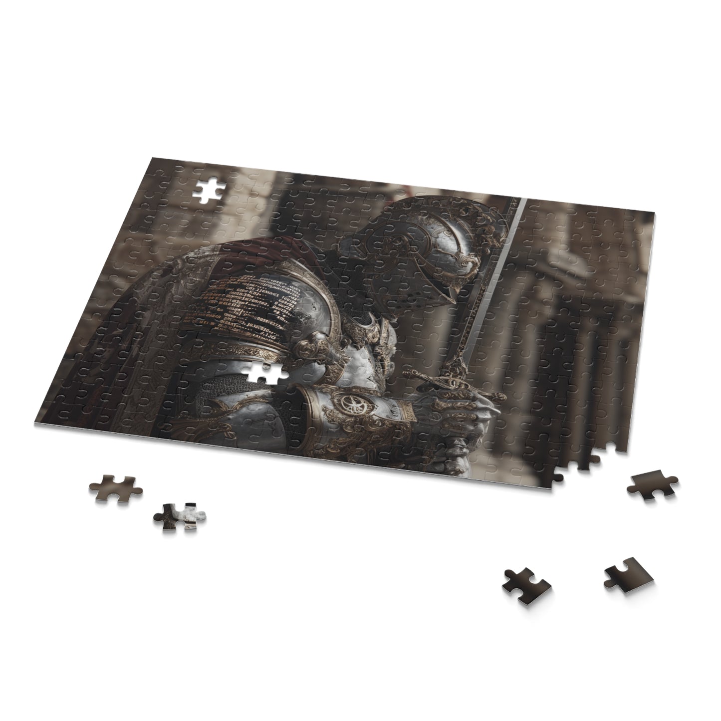 Knight-Themed Puzzle for Adults, 120, 252, 500-Piece Jigsaw, Perfect for Gifting, Game Night, Home Decor, History Lovers