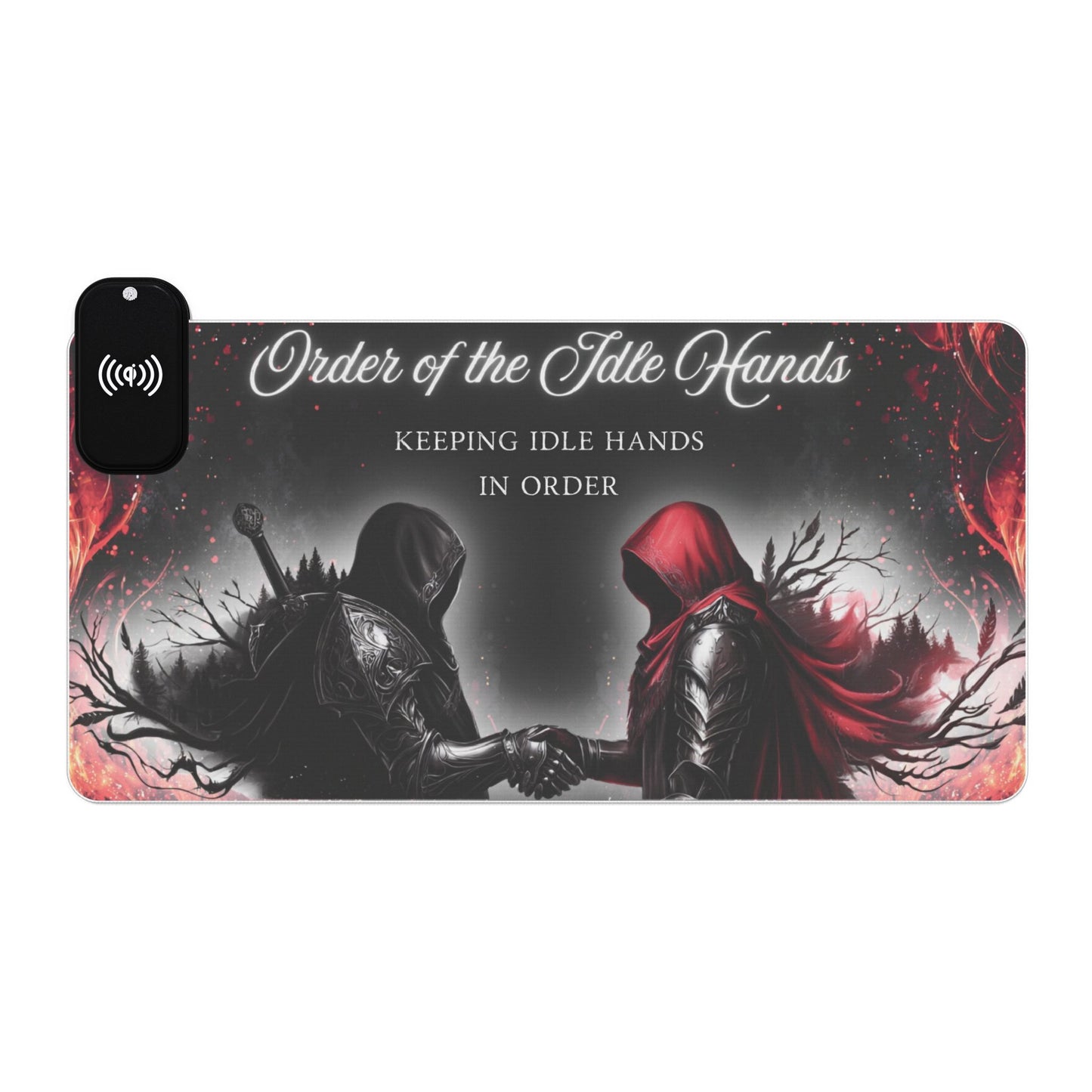 Order of the Idle Hands Mouse Pad Wireless Charger