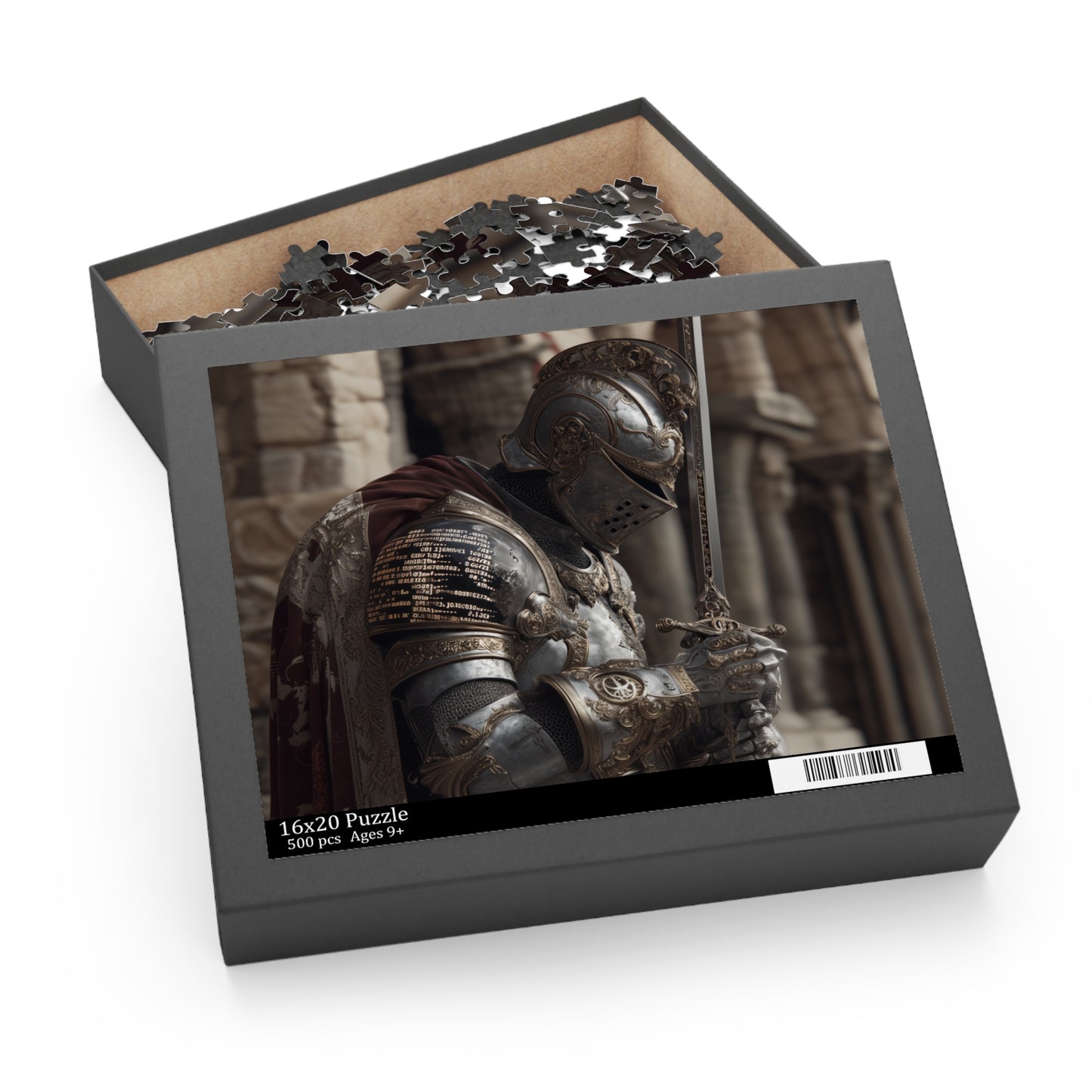 Knight-Themed Puzzle for Adults, 120, 252, 500-Piece Jigsaw, Perfect for Gifting, Game Night, Home Decor, History Lovers