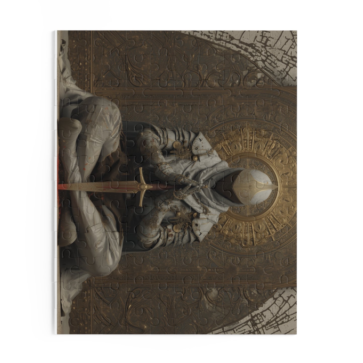 Mystical Knight Puzzle - 120, 252, 500-Piece, Fantasy Gifts, Home Décor, Mindfulness Activity, Game Night, Unique Collectible
