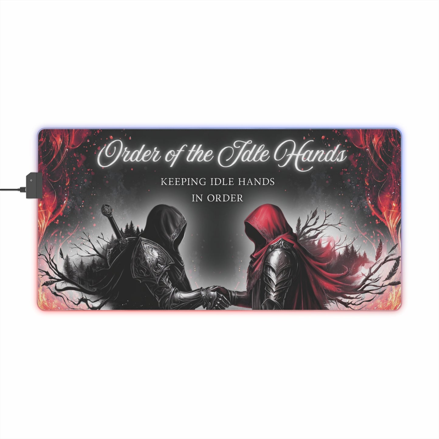 Order of the Idle Hands LED Gaming Mouse Pad