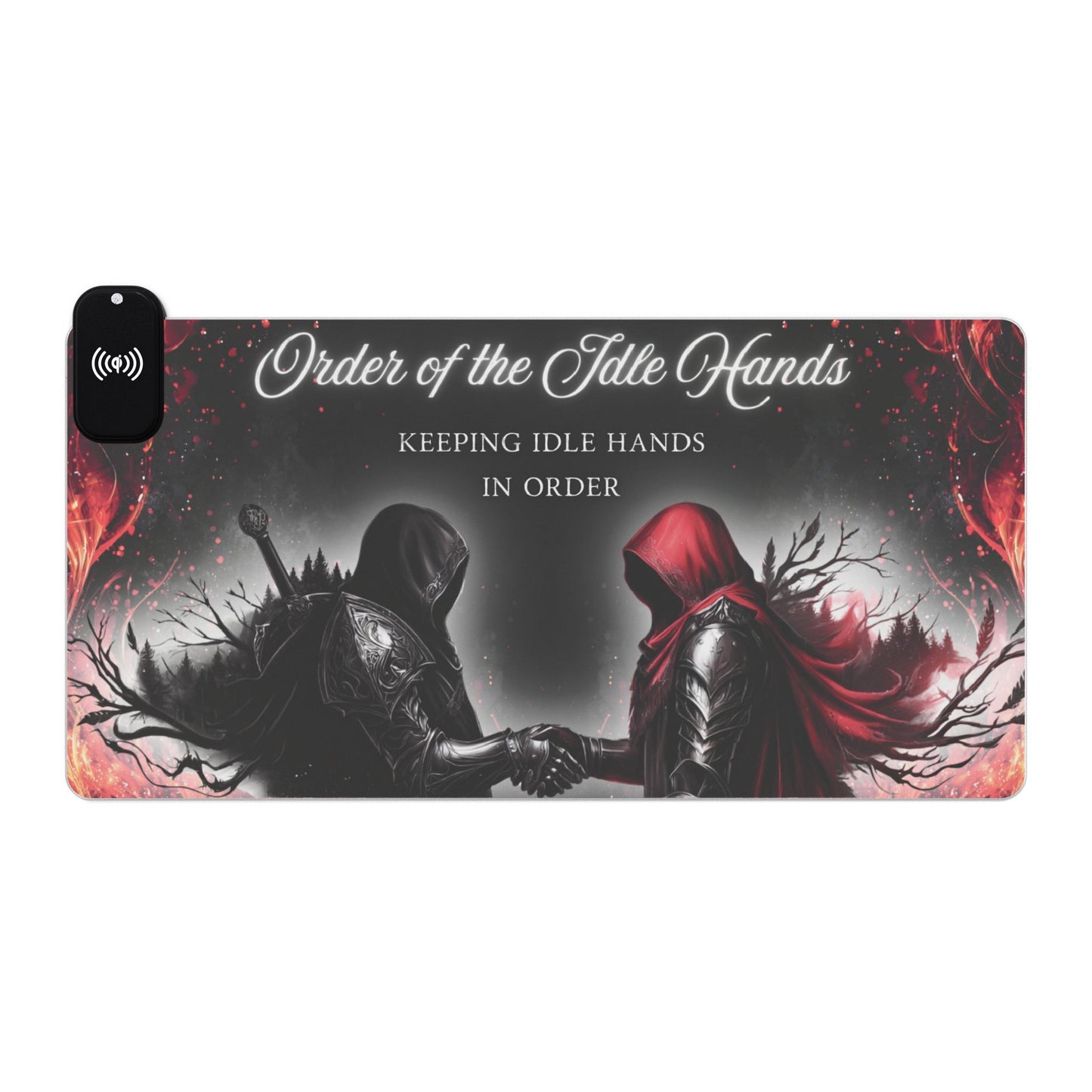 Order of the Idle Hands Mouse Pad Wireless Charger