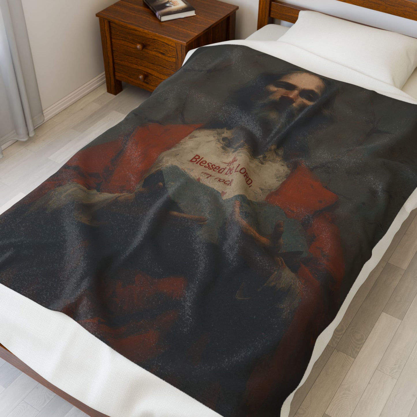 Blessed be the Lord Blanket, Cozy Home Decor, Religious Gift, Faith-Inspired Blanket, Church, Christian Living