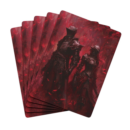 Crimson Knight Playing Cards