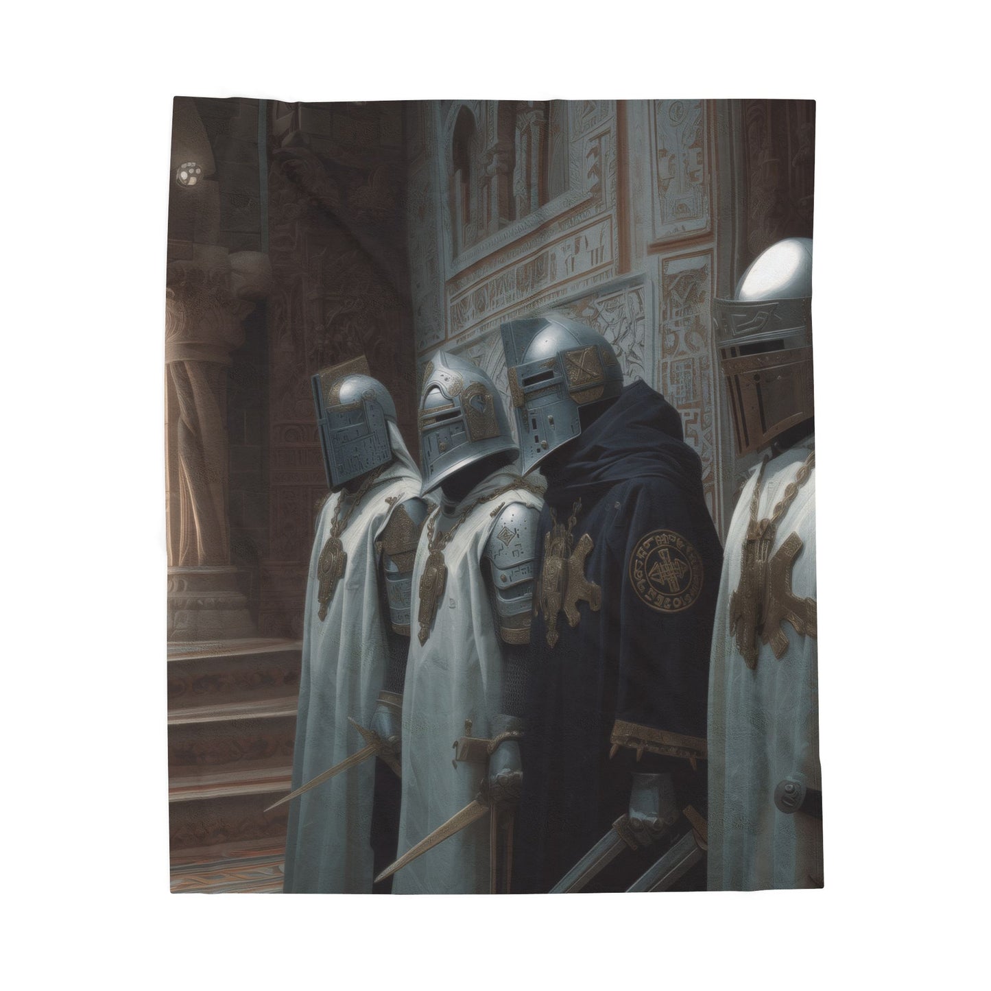 Guardians of the Knights Temple Blanket