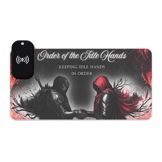 Order of the Idle Hands Mouse Pad Wireless Charger