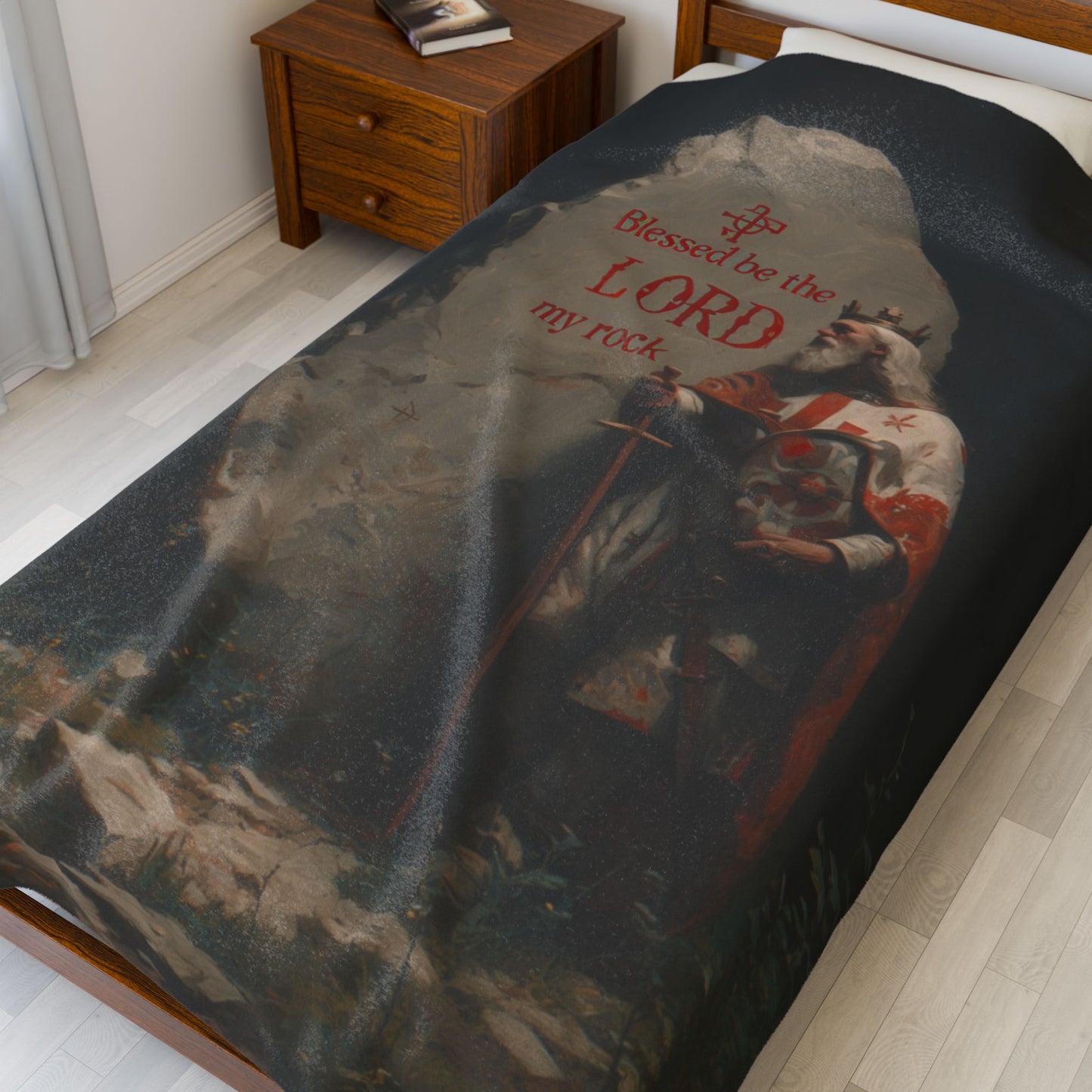 Blessed Be the Lord My Rock Blanket