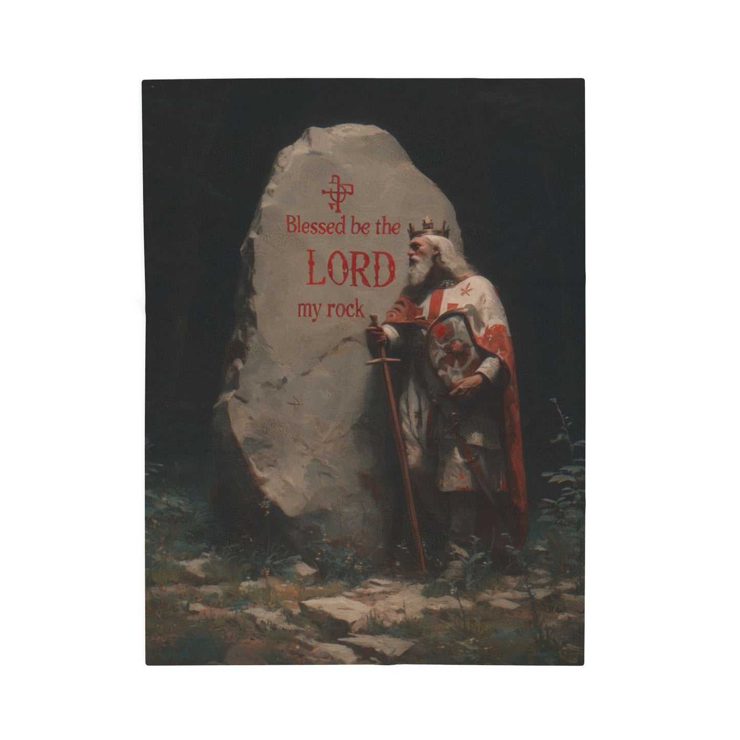 Blessed Be the Lord My Rock Blanket