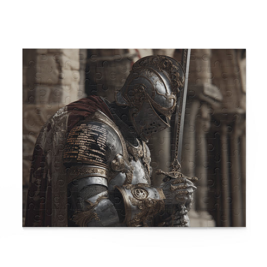 Knight-Themed Puzzle for Adults, 120, 252, 500-Piece Jigsaw, Perfect for Gifting, Game Night, Home Decor, History Lovers