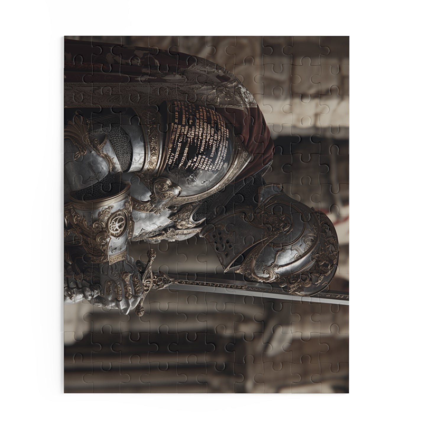 Knight-Themed Puzzle for Adults, 120, 252, 500-Piece Jigsaw, Perfect for Gifting, Game Night, Home Decor, History Lovers