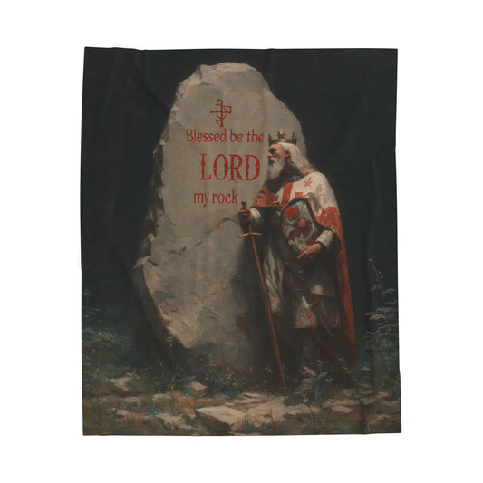 Blessed Be the Lord My Rock Blanket