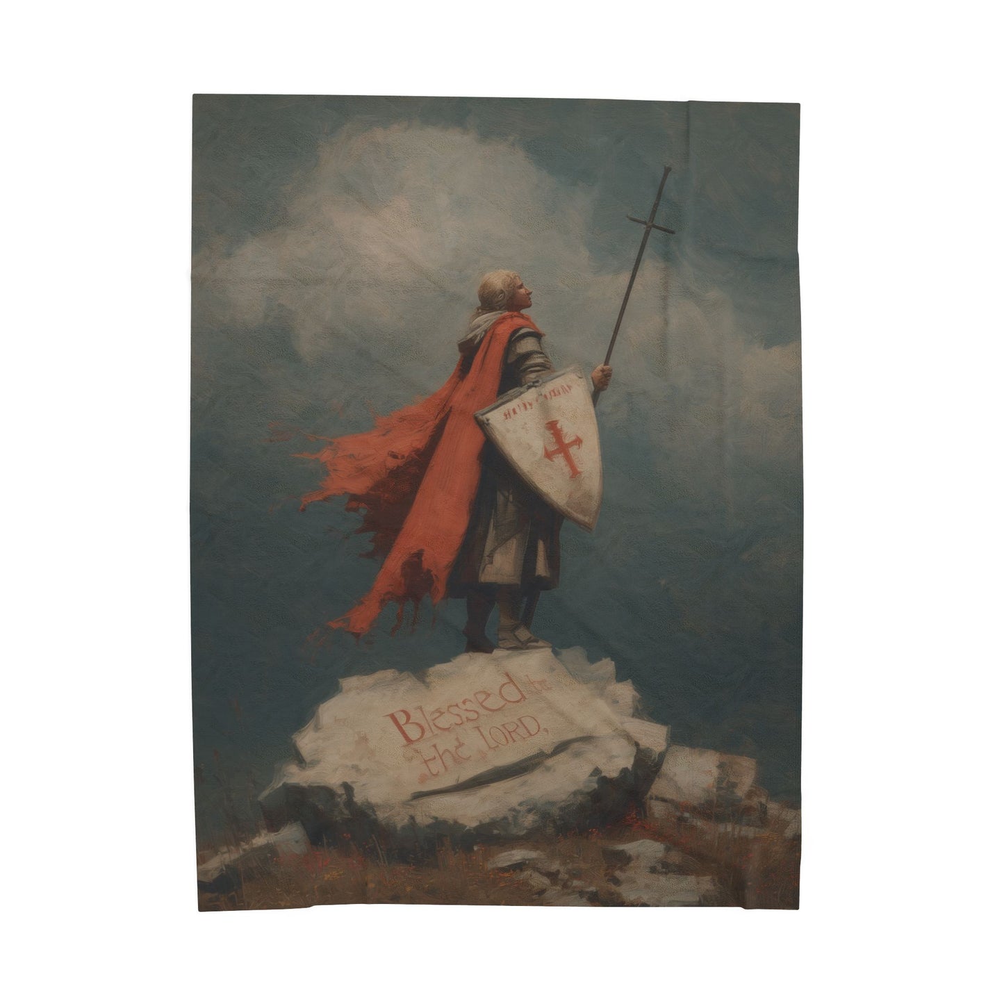 Blessed Be Blanket - Inspirational Cozy Throw for Comfort, Home Decor, Gift for Knights, Fantasy Lovers,  and Holidays