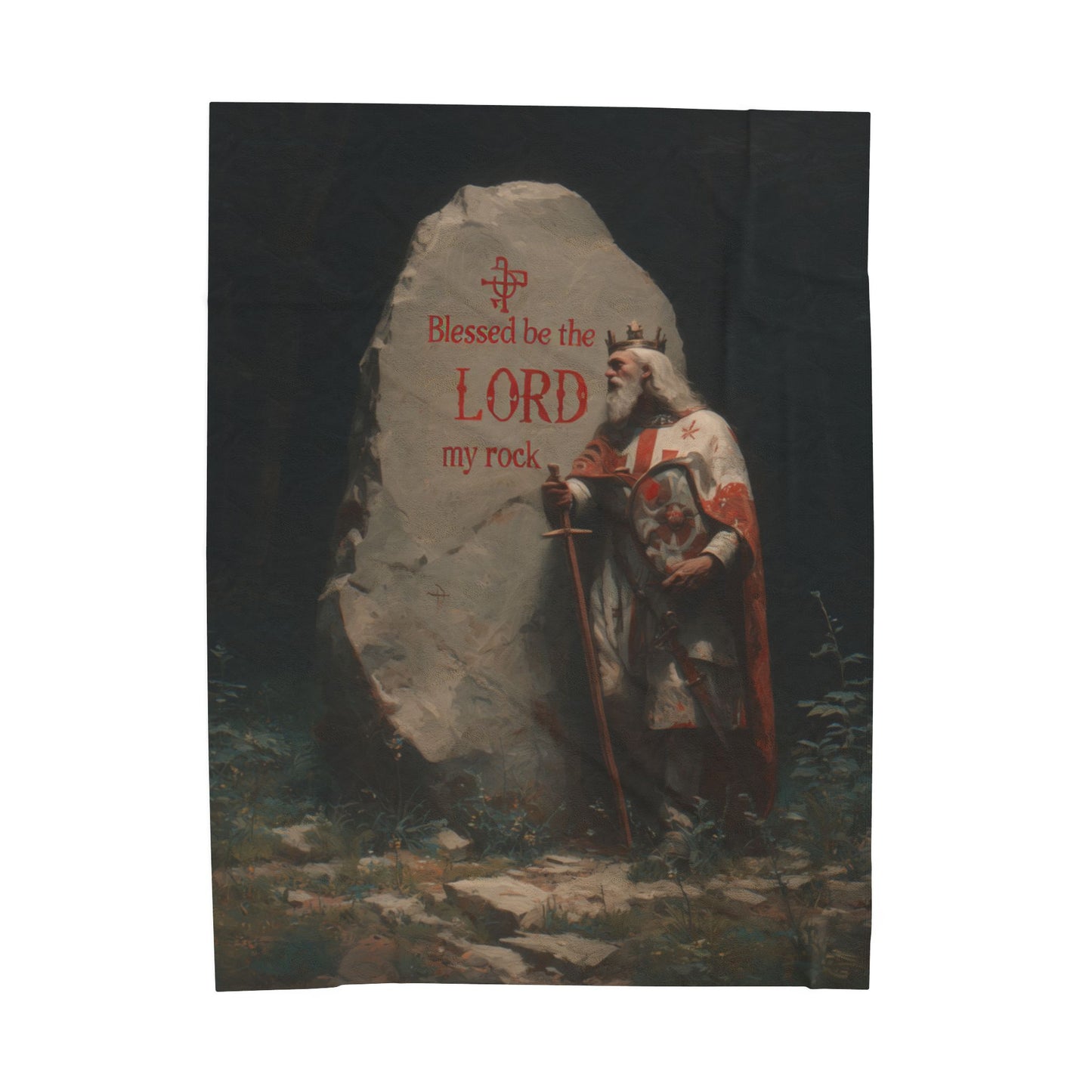 Blessed Be the Lord My Rock Blanket