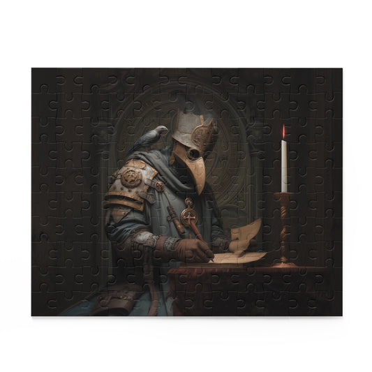 Mystical Plague Doctor Puzzle - 120, 252, 500-Piece | Unique Home Decor, Gift for Puzzle Lovers, Vintage Art, Relaxation, Brain Teaser