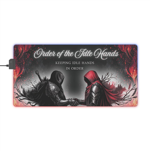 Order of the Idle Hands LED Gaming Mouse Pad