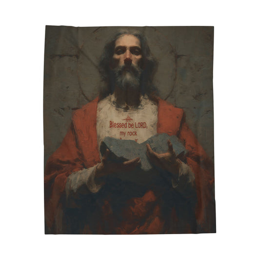 Blessed be the Lord Blanket, Cozy Home Decor, Religious Gift, Faith-Inspired Blanket, Church, Christian Living