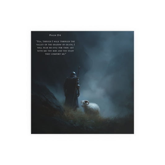 Psalm 23:4 Silk Poster